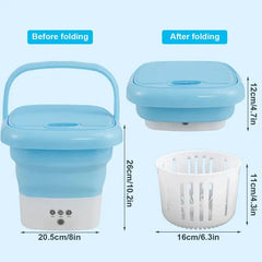 Portable Mini Folding Washing Machine Portable Mini Laundry Machine For Clothes Multi Color