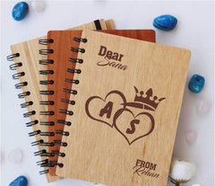 Personalized Wooden Diary With Photo / Name
