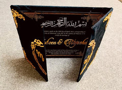 💍 Luxury A3-Style Velvet Nikkah Booklet ✨