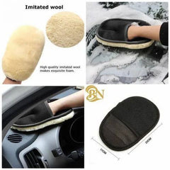 Car Cleaning Woolen Glove Premium Super Soft Scratch Proof Woolen Gloves For Car Glass And Body Cleaning