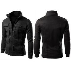 1 Pc Men's Stitched Fleece Zipper Jacket