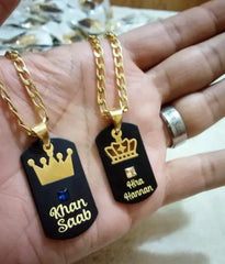Customized Couple Necklace With Your Name 😇