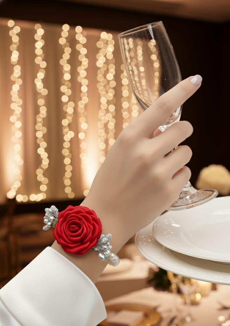 Fancy Beautiful Rose Pearl Bracelet/Gajray For Her 👰🏼‍♀️👩🏼‍💼