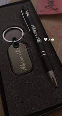 Customized Metal Keychain & Metal Pen Deal With Box
