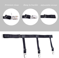 Men Shirt Stays for Shirt Tucker Shirt holder for Tucking Garter and holder Securing Shirt Position for Men