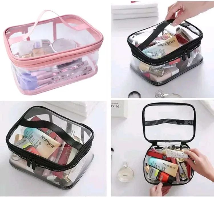 NEW Transparent Waterproof Square Cosmetics Organizer Mix Random color