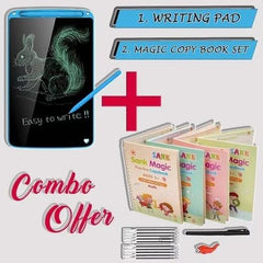 Pack of 2 8.5 Inch LCD Writing Tablet + 4pcs/set Sank Magic Book /